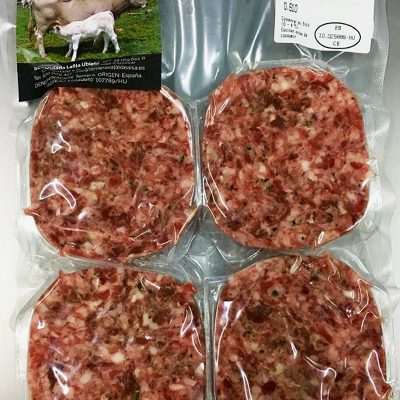 Hamburguesa de ternera del Valle de Aísa carne del Pirineo con alimentación natural al 100%