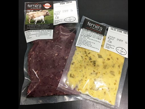 Steak Tartar de Ternera del Valle de Aísa. Carne del Pirineo con alimentación 100% natural