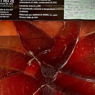 Cecina de vacuno Ternera del Valle de Aísa